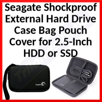 Seagate Pouch Shockproof External Hard Drive Case Bag Pouch Cover for 2.5-Inch HDD or SSD