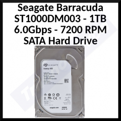 Seagate Barracuda ST1000DM003 1TB / 1000GB 6.0Gbps 7,200 RPM SATA Hard Drive - Refurbished