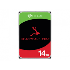 Seagate IronWolf Pro ST14000NT001 - Hard drive - 14 TB - internal - 3.5" - SATA 6Gb/s - 7200 rpm - buffer: 256 MB - with 3 years Seagate Rescue Data Recovery