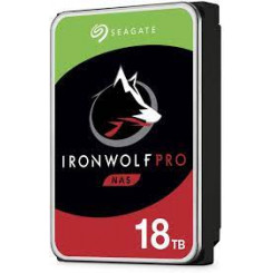 Seagate IronWolf Pro ST18000NE000 - Hard drive - 18 TB - internal - 3.5" - SATA 6Gb/s - 7200 rpm - buffer: 256 MB - with 3 years Seagate Rescue Data Recovery