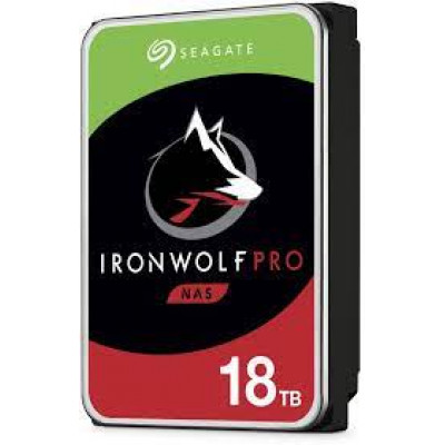 Seagate IronWolf Pro ST18000NT001 - Hard drive - 18 TB - internal - 3.5" - SATA 6Gb/s - 7200 rpm - buffer: 256 MB - with 3 years Seagate Rescue Data Recovery