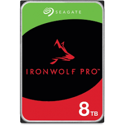 Seagate IronWolf Pro ST8000NT001 - Hard drive - 8 TB - internal - 3.5" - SATA 6Gb/s - 7200 rpm - buffer: 256 MB - with 3 years Seagate Rescue Data Recovery