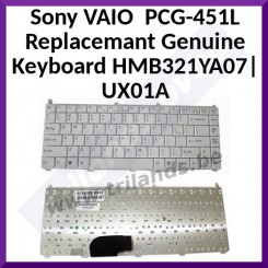 Sony VAIO  PCG-451L Replacemant Genuine Keyboard HMB321YA07|UX01A - (Qwertzu - Lux / Swiss / German)