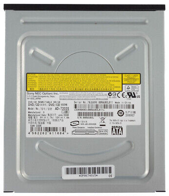 Sony NEC Optiarc AD-7203S DVD±RW Dual Layer LabelFlash SATA Black Optical Drive - Refurbished