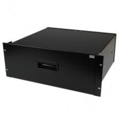 StarTech.com 4U Black Steel Storage Drawer for 19in Racks and Cabinets - Rack storage drawer - 4U - for P/N: 4POSTRACK25, RK1219WALL, RK1219WALH, RK4242BKNS, RK4242BK, RK4236BKNS, RK4236BK