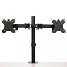 StarTech.com Desk Mount Dual Monitor Arm - Crossbar - Articulating - Steel - Desk mount for 2 monitors (adjustable arm) - steel - black - screen size: up to 32"