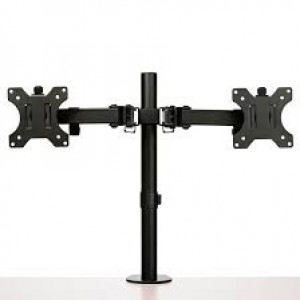 StarTech.com Desk Mount Dual Monitor Arm - Crossbar - Articulating - Steel - Desk mount for 2 monitors (adjustable arm) - steel - black - screen size: up to 32"