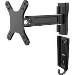 StarTech.com Wall Mount Monitor Arm - Single Swivel - For up to 34" Monitor - Adjustable arm (mounting plate) for monitor / flat panel - aluminium - black - screen size: 13"-27"