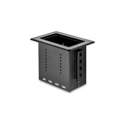 StarTech.com Single-Module Conference Table Connectivity Box-Customizable - Mounting plate - black