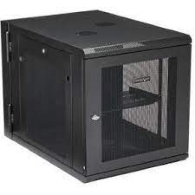 StarTech.com Wallmount Server Rack Cabinet with Hinge - 12U - 24 in Deep - Rack enclosure cabinet - wall mountable - black - 12U