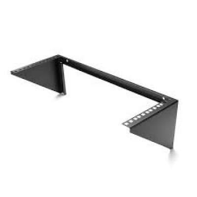 StarTech.com 4U Wall Mount Patch Panel Bracket - 19 inch Steel Vertical Mounting Bracket for Network and Data Equipment (RK419WALLV) - Mounting bracket - wall mountable - black - 4U - 19"