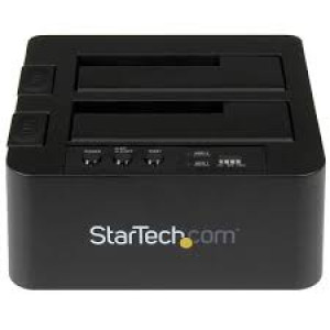 StarTech.com "USB 3.1 (10Gbps) Hard Drive Duplicator Dock for 2.5"" & 3.5"" SATA SSD HDD + 4Kn - USB/ USB-C [Thunderbolt 3 Compatible] Cloner (SDOCK2U313R)" - Hard drive duplicator - 2 bays (SATA-300)