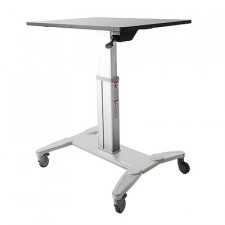StarTech.com Mobile Sit-Stand Workstation - Stand for notebook / keyboard / mouse - black & silver - for P/N: ARMTBLTDT, ARMTBLTIW, ARMTBLTUGN