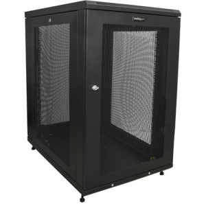 StarTech.com 18U Server Rack Cabinet, 4-Post Adjustable Depth (2" to 30") Network Equipment Rack Enclosure w/Casters/Cable Management/Shelf/Locking Dell PowerEdge, HP ProLiant ThinkServer - 18U Rack Cabinet (RK1833BKM) - Rack cabinet