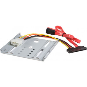 StarTech.com Dual 2.5" SATA Hard Drive to 3.5" Bay Mounting Bracket - Storage bay adapter - 3.5" to 2.5" - steel