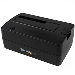 StarTech.com USB 3.1 (10Gbps) 1-Bay Dock for 2.5"/3.5" SATA SSD/HDD - Storage controller with data indicator, power indicator - 2.5", 3.5" - USB 3.1 (Gen 2) - black