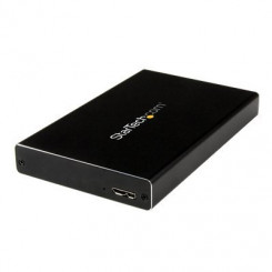 StarTech.com 2.5in USB 3.0 SATA HDD / SSD Enclosure w/ UASP for 7mm Drives - Storage enclosure - 2.5" - SATA 6Gb/s - 6 Gbit/s - USB 3.0 - black