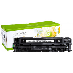 STATIC Toner cartridge compatible with HP CC530A black remanufactured 3.500 pages