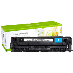 STATIC Toner cartridge compatible with HP CC531A cyan remanufactured 2.800 pages