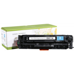 STATIC Toner cartridge compatible with HP CE411A cyan remanufactured 2.600 pages
