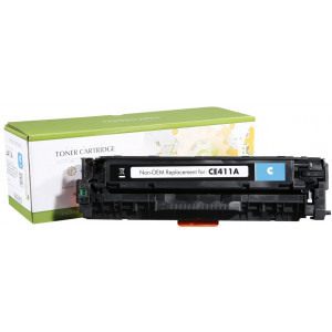 STATIC Toner cartridge compatible with HP CE411A cyan remanufactured 2.600 pages