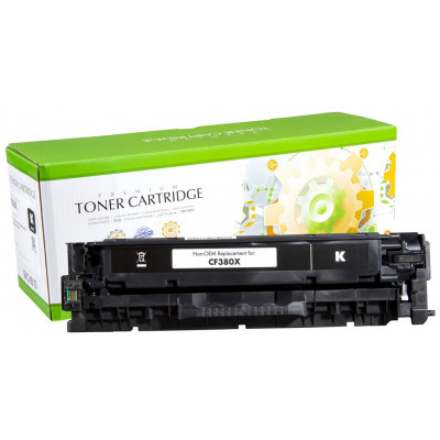 STATIC Toner cartridge compatible with HP CF380X black High Capacity remanufactured 4.400 pages