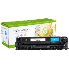 STATIC Toner cartridge compatible with HP CB381A cyan remanufactured 21.000 pages