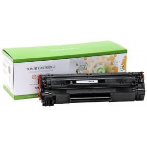 STATIC Toner cartridge compatible with HP CB436A black compatible 2.000 pages