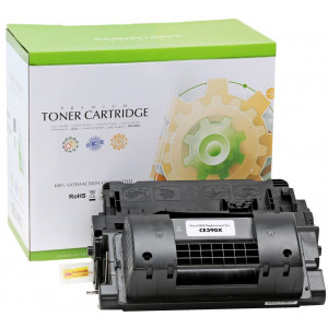 STATIC Toner cartridge compatible with HP CE390X black High Capacity compatible 24.000 pages