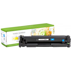 STATIC Toner cartridge compatible with HP CF401X cyan High Capacity compatible 2.300 pages