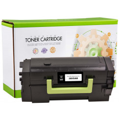 STATIC Toner cartridge compatible with Lexmark 58D2U00 black remanufactured 55.000 pages