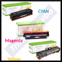 STATIC CMY (3-Toner Bundle) CYAN + MAGENTA + YELLOW Toner cartridge compatibles with Brother TN-241C/ M / Y - remanufactured - 3 X 1.400 pages