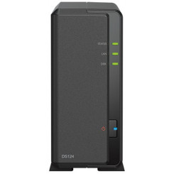 Synology Disk Station DS124 - NAS server - RAM 1 GB - Gigabit Ethernet - iSCSI support