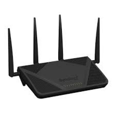 Synology RT6600AX - Wireless router - 4-port switch - GigE, 2.5 GigE - WAN ports: 2 - 802.11a/b/g/n/ac/ax - Tri-Band