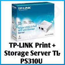 TP-LINK Print + Storage Server TL-PS310U - USB 2.0 - RJ-45 - 10Mb LAN, 100Mb LAN (TLP310U) 