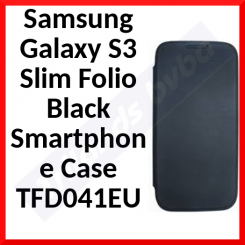 Tragus TFD041EU - Samsung Galaxy S3 Slim Folio Black Smartphone Case - Original Packing - Clearance Sale - Opruiming - Déstockage - Lagerräumung