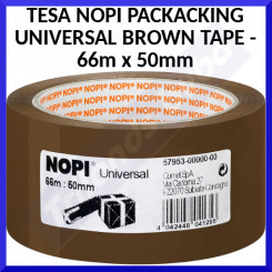 TESA NOPI BROWN Universal Packing Tape 57953-00000-00 - 66m X 50mm