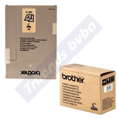 Brother C251S Thermal Paper (A6) - 30 sheets per Pack - 10 Pack per Box (bulk pack) - for MW260