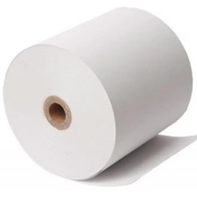 Cash Reciept White Plain Paper Roll 76mm X 70mm X 12mm - Lenght ca. 50 Meters