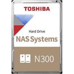 Toshiba N300 NAS - Hard drive - 16 TB - internal - 3.5" - SATA 6Gb/s - 7200 rpm - buffer: 512 MB