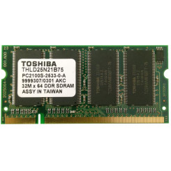 Toshiba 256 MB SO-Dimm DDR Memory THLD25N21B75 - Refurbished