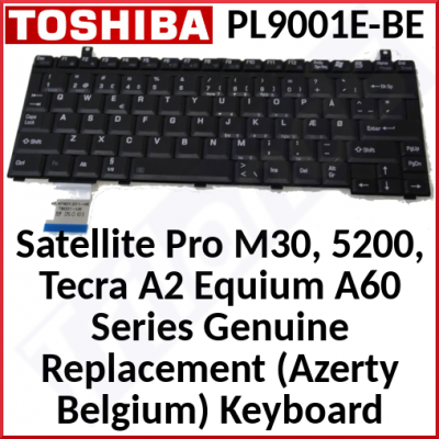 Toshiba Tecra A2 Genuine Replacement (Azerty Belgium) Keyboard PL9001E-BE