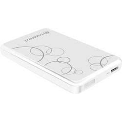 Transcend StoreJet 25A3 - Hard drive - 1 TB - external (portable) - 2.5" - USB 3.0 - white