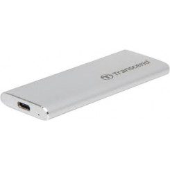 Transcend ESD260C - SSD - 500 GB - external (portable) - USB 3.1 Gen 2 - silver