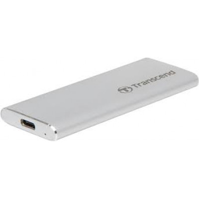 Transcend ESD240C - SSD - 480 GB - external (portable) - M.2 - USB 3.1 Gen 2 (USB-C connector) - silver