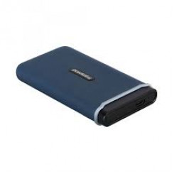 Transcend ESD350C - Solid state drive - 480 GB - external (portable) - M.2 - USB 3.1 Gen 2 - navy blue