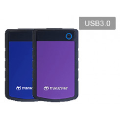 Transcend 2 TB StoreJet 25H3B - Hard drive - 2 TB - external (portable) - 2.5" - USB 3.00 