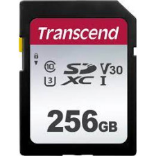 Transcend 256GB 300S Flash memory card TS256GSDC300S - 256 GB Video Class V30 / UHS-I U3 / Class10 SDXC UHS-I