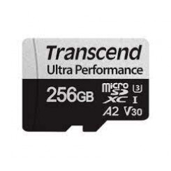 Transcend High Performance 330S - Flash memory card - 256 GB - A2 / Video Class V30 / UHS-I U3 - microSDXC UHS-I