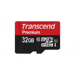 Transcend Flash Memory Card 32GB - UHS Class 1 / Class10 - microSDHC